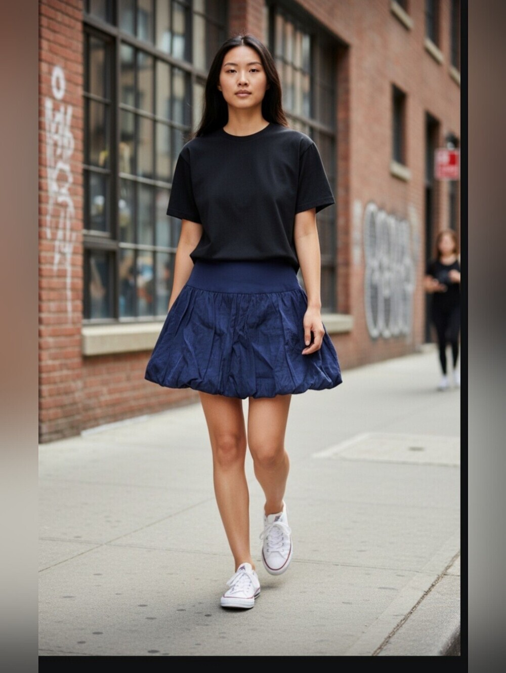 A New Day Blue Cute & Chic Bubble Mini Skirt - Women's Size 8